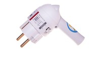 Tragbarer Winkelstecker Mit Hebel 2P+Z 16A Weiß Helmo 050175