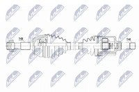 NEU - NTY NPW-CT-117 Antriebswelle FüR CitroËN Peugeot