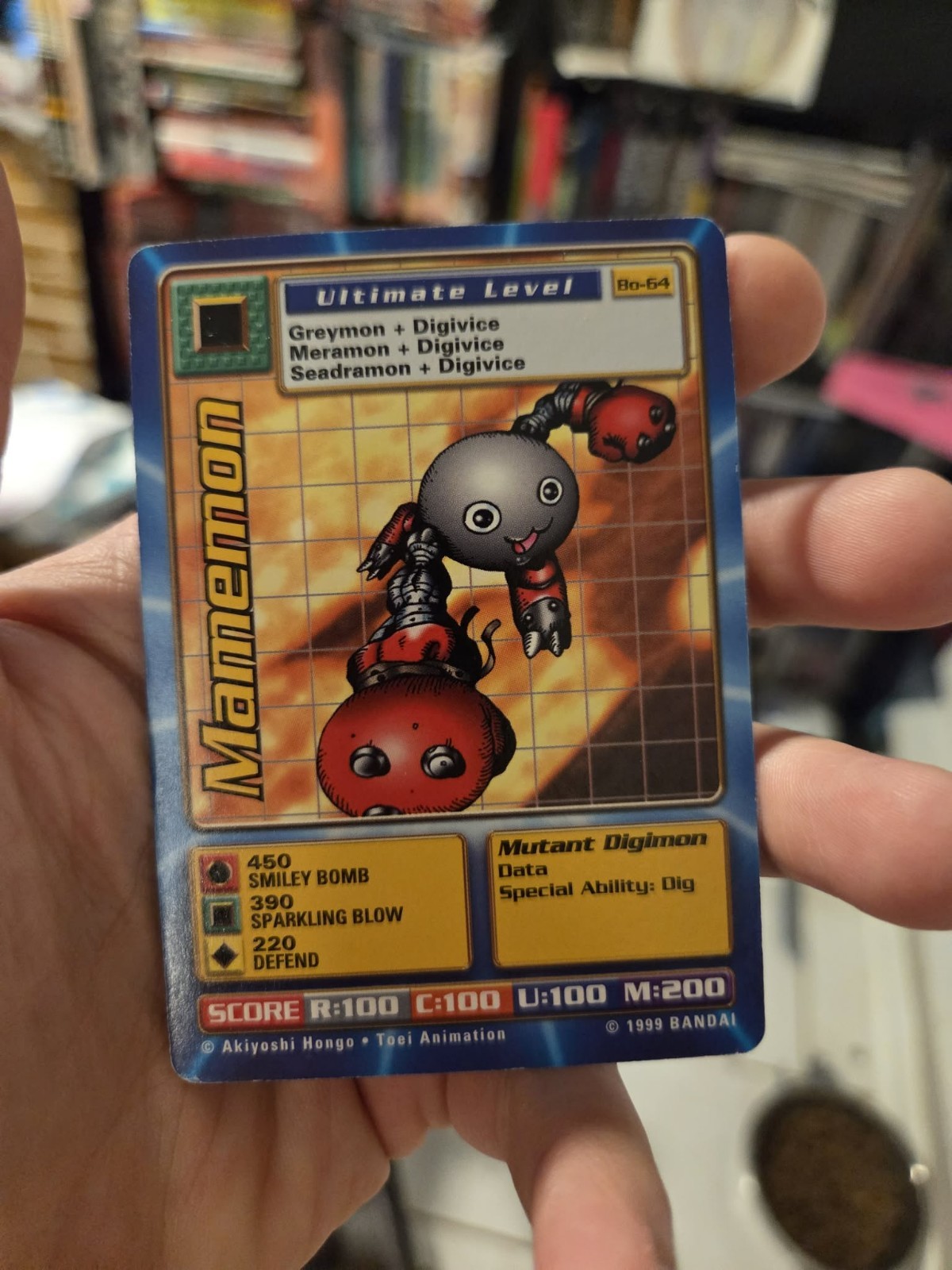 BO-64 Mamemon Digimon Card Digi-Battle Series 1 1999 Bandai