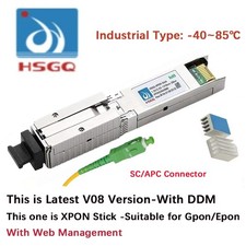 HSGQ Xpon ONU Stick 1.25G/2.5G SFP Pon Stick With Web management1310/1490nm 20KM