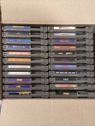 vintage Nes nintendo games Lot 22 Game Lot Ikari Warriors Super Mario Bros