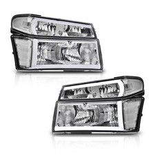 Pair Led Drl Headlights For 2004-2009 2010 2011 2012 Chevy Colorado Gmc Canyon Pair Led Drl Headlights For 2004-2009 2010 2011 2012 Chevy Colorado Gmc Canyon