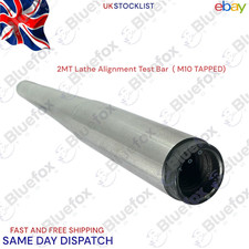 2MT LATHE ALIGNMENT TEST BAR 2 MORSE TAPER TEST BAR 11-1/8" LONG TAPPED M10