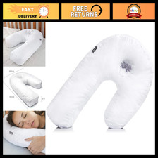 U-Shaped Side Sleeping Pillow for Neck  Shoulder Pain Relief  Pregnancy  Back