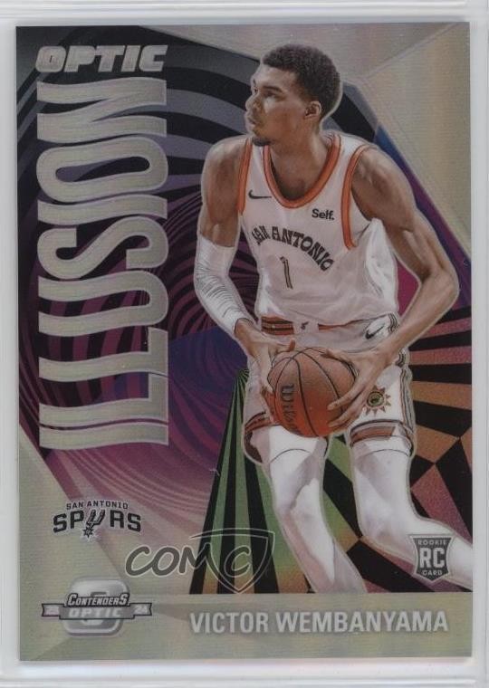 2023-24 Panini Contenders Optic Optic Illusion Victor Wembanyama #18 1d0h