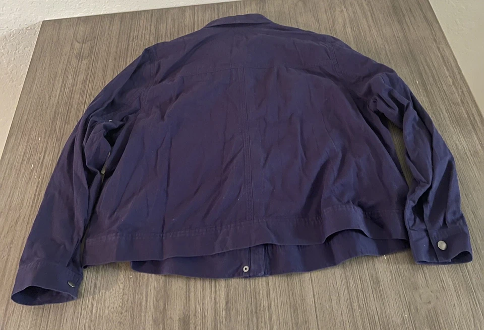 Sejour Nordstrom Womens Jacket Sz 20W Navy Blue Rn # 58665 Nwt - Image 4 of 4