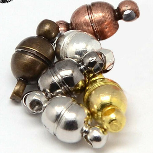 Strong Magnetic Oval Clasps Caps Connectors Jewellery Making Necklaces- HD057 - Picture 1 of 1
