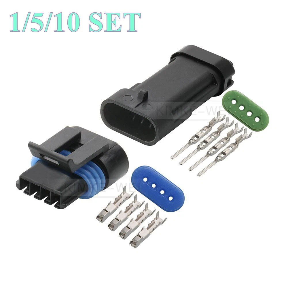 4 Polig Delphi Metri-Pack 150-Serie Sensor Steckverbinder Stecker 
