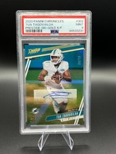 2020 Panini Chronicles Tua Tagovailoa Prestige Sig Gold Xtra Points /10 PSA 9