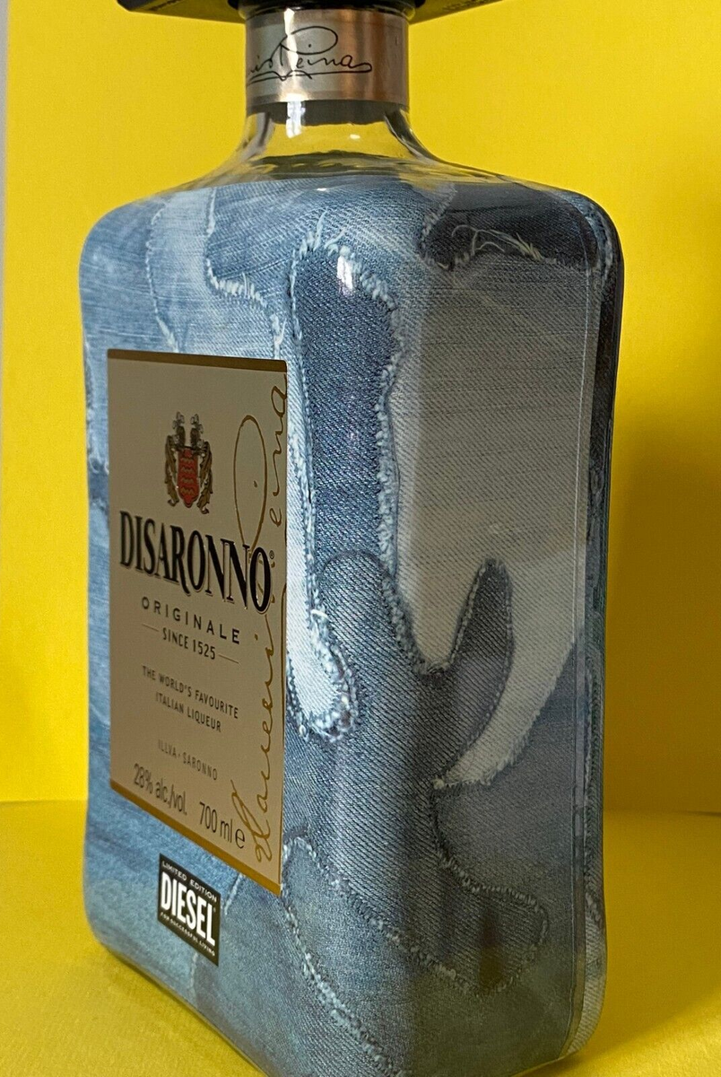 DISARONNO デニムデザイン 限定版 700ml LARGE Disaronno Amaretto Diesel Designer Limited Edition Empty