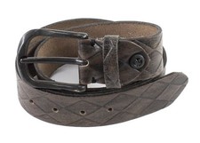 b.belt Ledergürtel W105 Gürtel Accessoire Grau Taupe - Anthrazit Grau Braun Grau