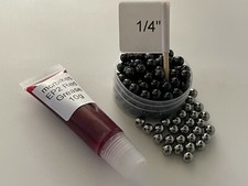 1/4" / 6.35mm Ball Bearings G5 Ceramic Si3N4 Or Steel G10 - 20-30-45 +/-Grease