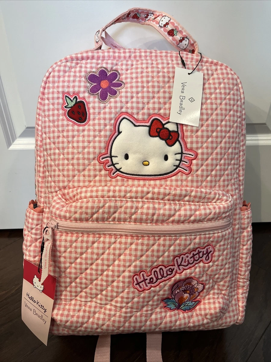 NEW Vera Bradley HELLO KITTY GINGHAM Totepack - Backpack Bag - NWT