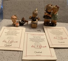 Goebel Berta Hummel Christmas Ornaments Studio Hummel 3-pc Set 5 Mint in Box