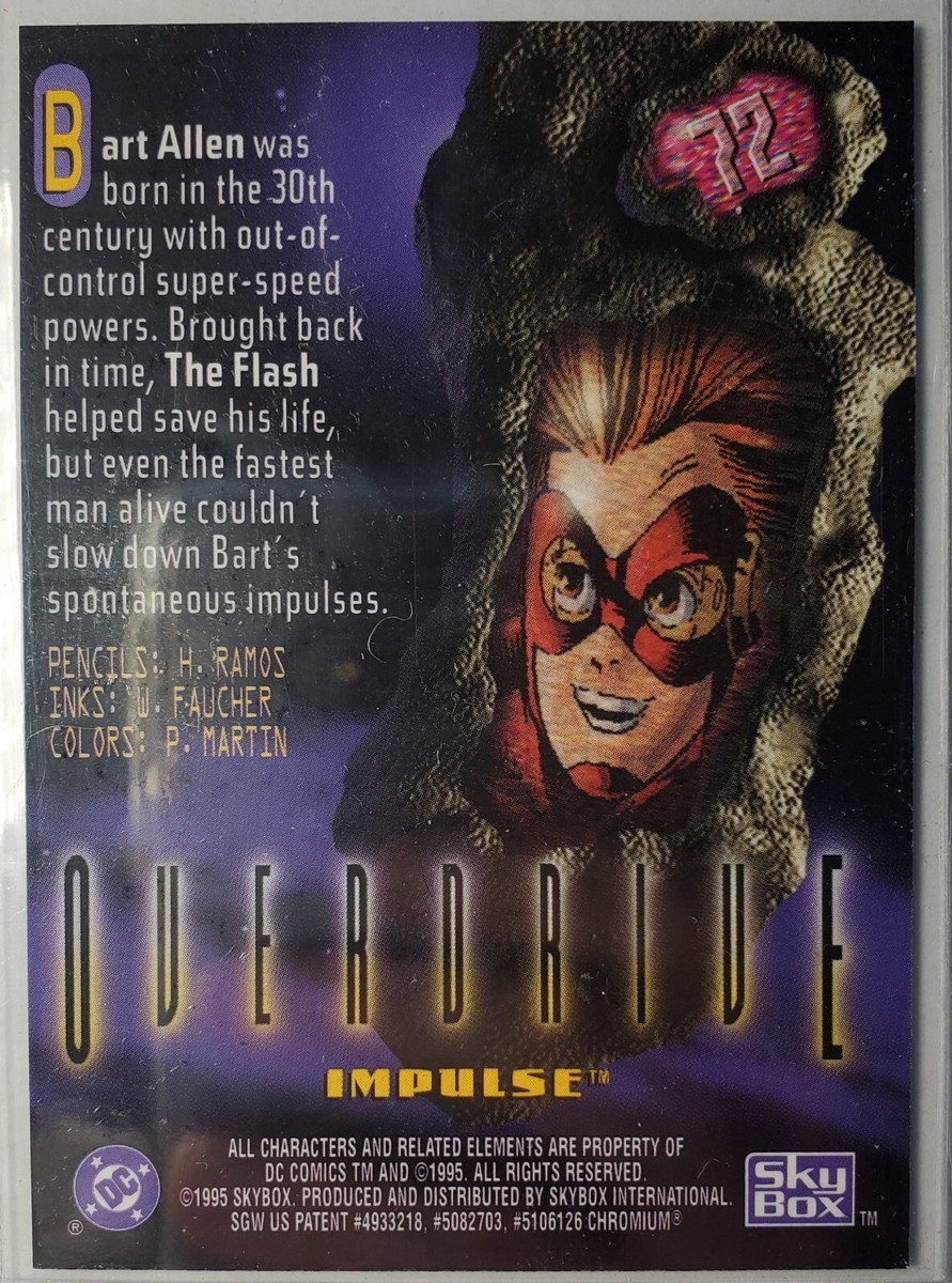 1995 SkyBox DC Legends Power Chrome Impulse #72 Card | eBay