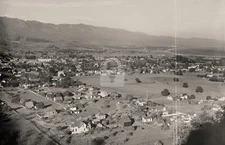 Santa Barbara CA California from west c1890s RPPC Photo Postcard COPY