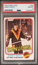 1981 O-PEE-CHEE 343 DARCY ROTA PSA 8