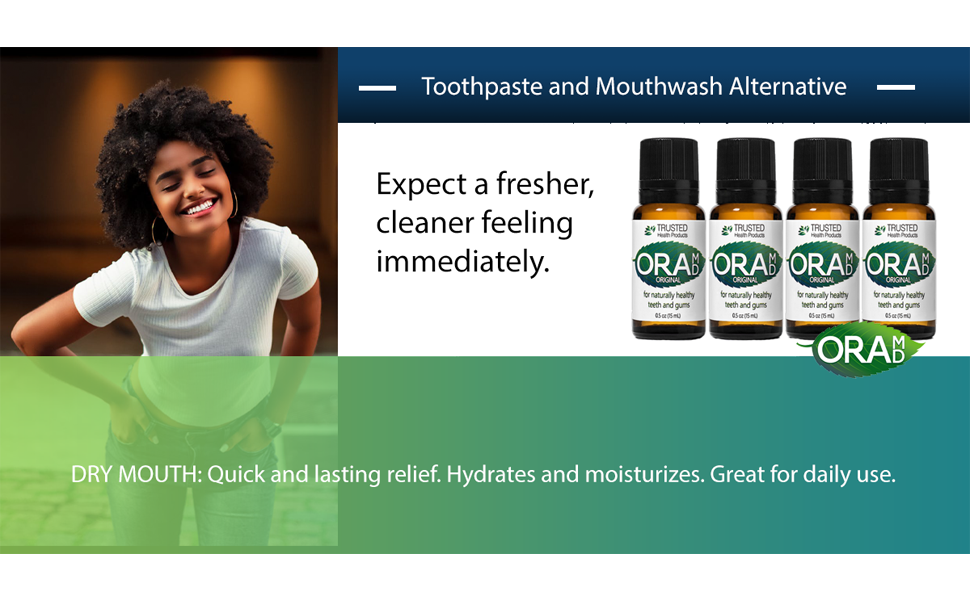 Four Pack OraMD Original Sodium Laurel Sulfate(SLS) Free Toothpaste & Mouthwash eBay