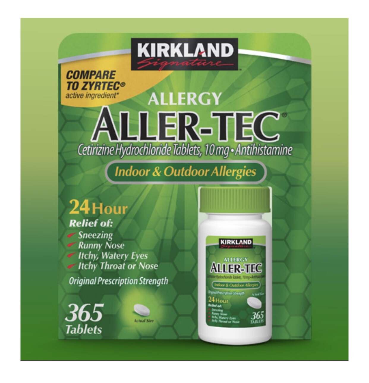 Kirkland Signature AllerTec, *365 Tablets• eBay