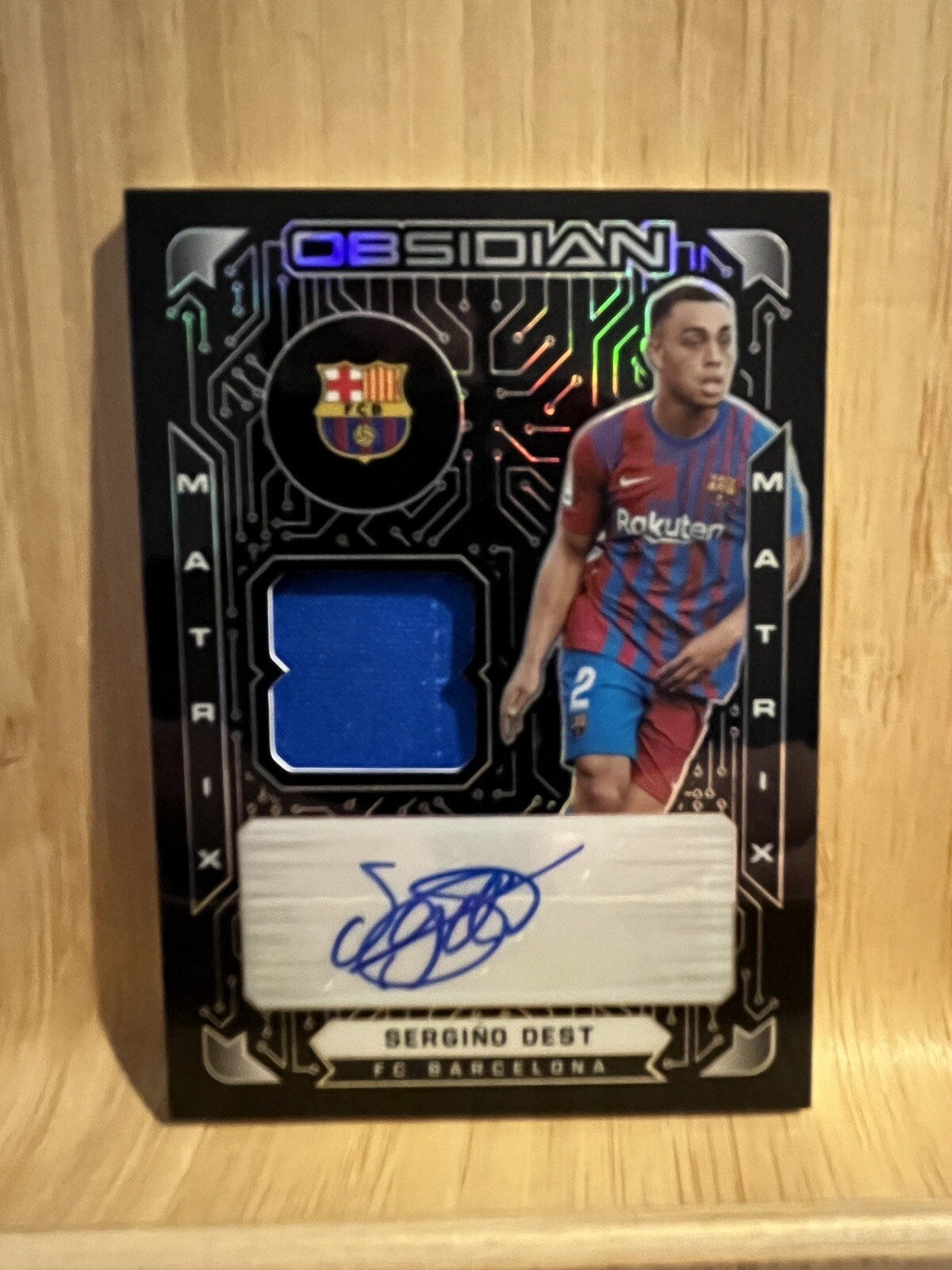 2021-22 PANINI OBSIDIAN SERGINO DEST MATRIX JERSEY Patch AUTO /85 USMNT USA