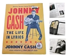 Johnny Cash : The Life in Lyrics Hardcover Book Photos & Ephemera NEW SEE IMAGES