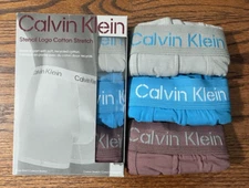 Men's underwear Stencil Logo Cotton Stretch 3-Pack Boxer Brief / multi color