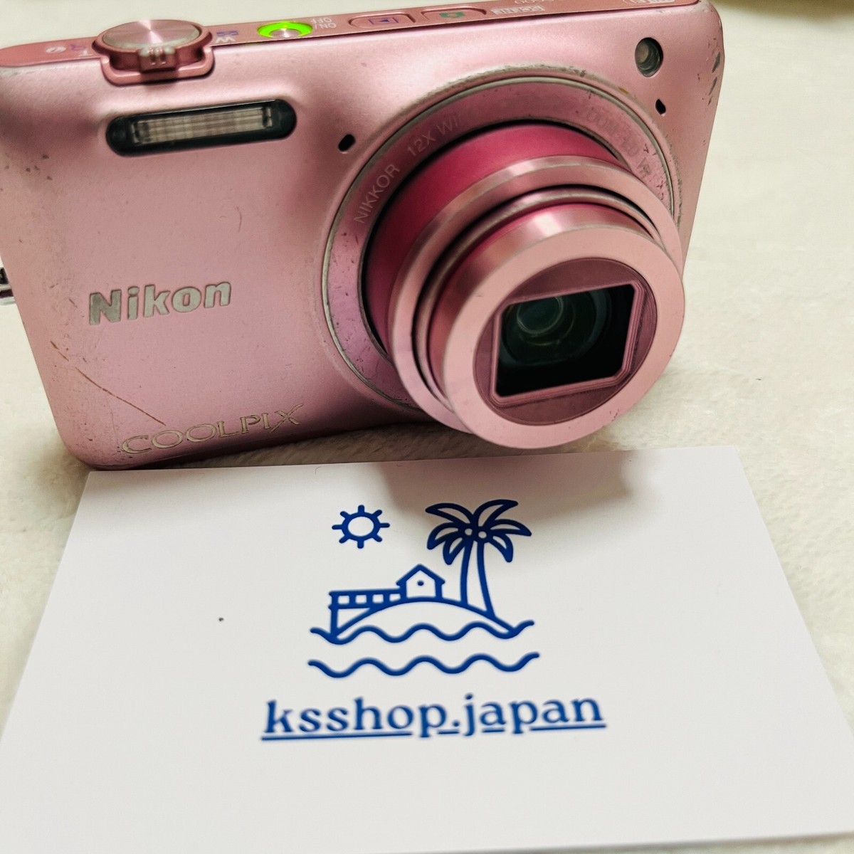 Very Good] Nikon COOLPIX S6600 Pink 16.0MP Digital Camera From 