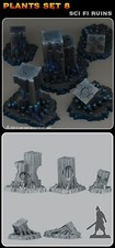 Sci-Fi Ruins Legion Terrain Scenery Tabletop Miniatures 28mm