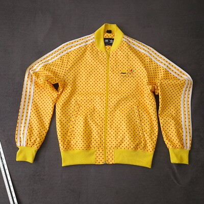 Adidas Originals Pharrell Williams Jacket Mens Medium Yellow Red Polka Dot  UK