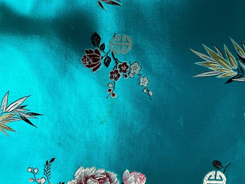 Vintage Satin Chinese Cheongsam Coat, Dress, Dressing Gown, House Coat UK10-12 - Picture 18 of 20