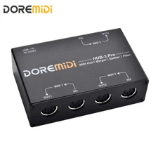DOREMiDi HUB-3 Pro Box A Multifunctional MIDI Interface Device  3 X 3 MIDI DIN