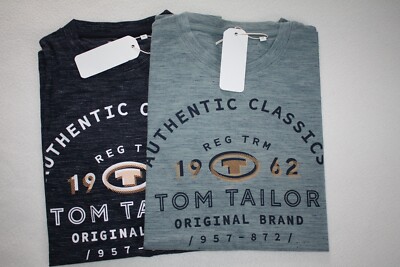 !!NEU: Tom Tailor Halbarmshirt T-Shirt Rundhals - Gr. M / L / XL / 2XL / 3XL !!
