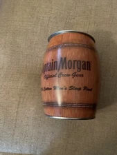 Vintage Captain Morgan Bank Rum Barrel Dent On Back Of Tin