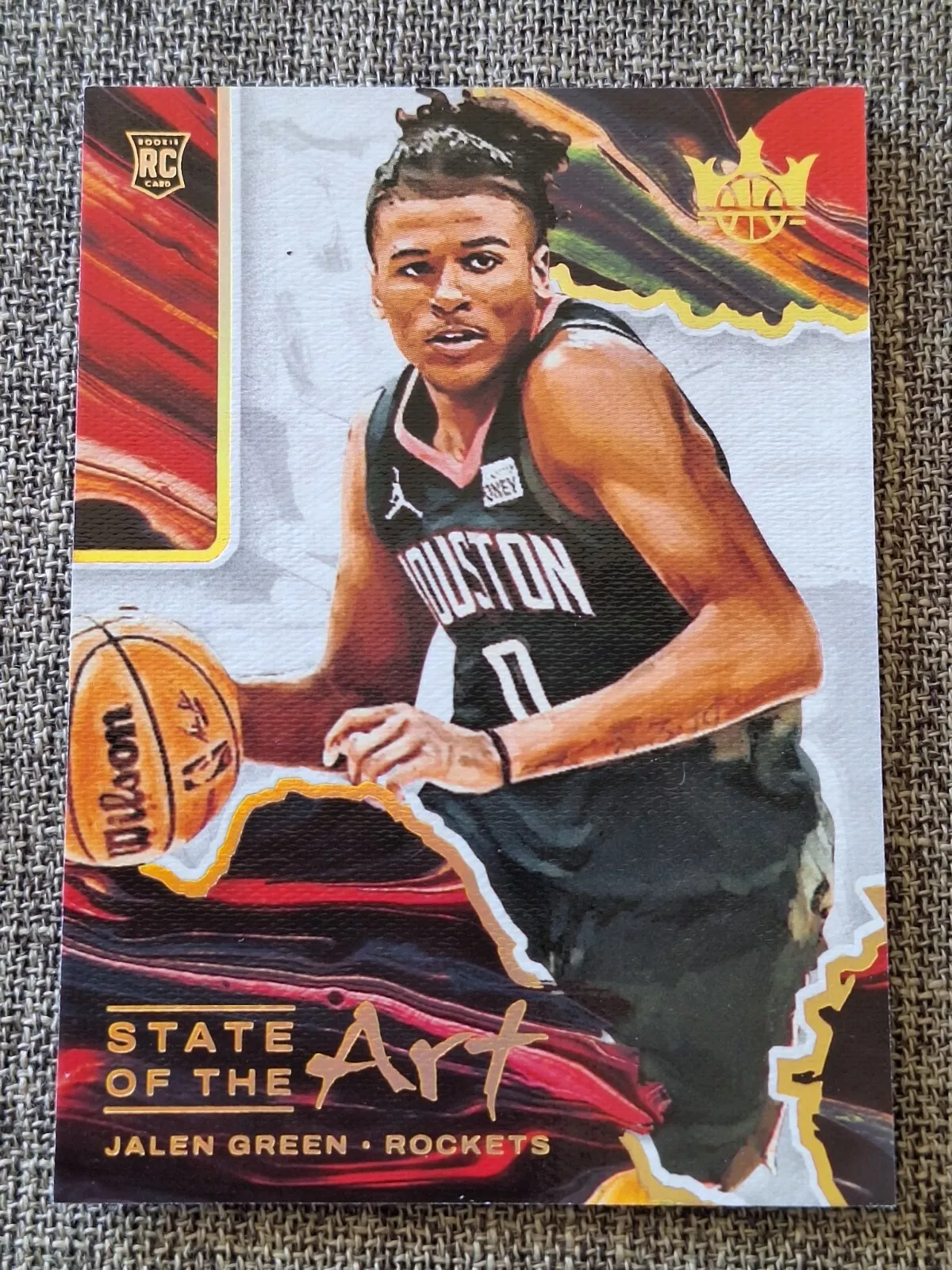 Jalen Green 2021-22 Court Kings State Of The Art -Case Hit Rookie RC #10 Rockets