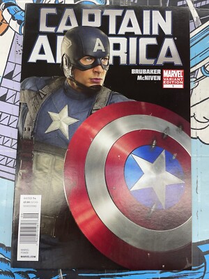 Captain America #1 2011 Chris Evans Movie Photo Variant Cvr NEWSSTAND