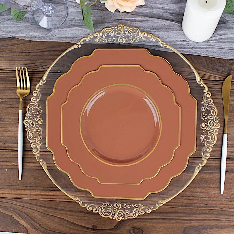Plastic dessert plates wedding cheap