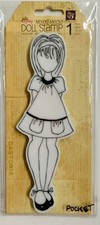 Julie Nutting Mixed Media Doll Stamp - "CALLIE"