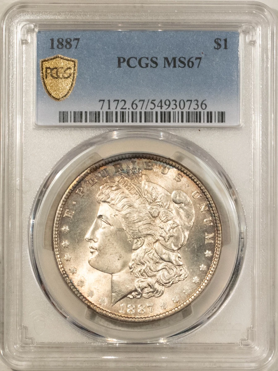 MS 67 Graded 1887 Year Morgan US Dollars (1878-1921) for sale | eBay