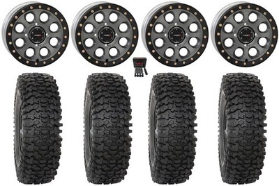 System 3 SB-7 15'' Wheels Ti (6+1) 33'' RC500S Sticky Tires Commander Maverick