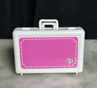 Vintage *Barbie* Accessory: White Briefcase Bag, "Day to Night" 1985, Read
