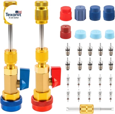 31PCS Professional AC Valve Core Removal Tool for R134A Refrigerant Systems, Qui - Picture 1 of 12