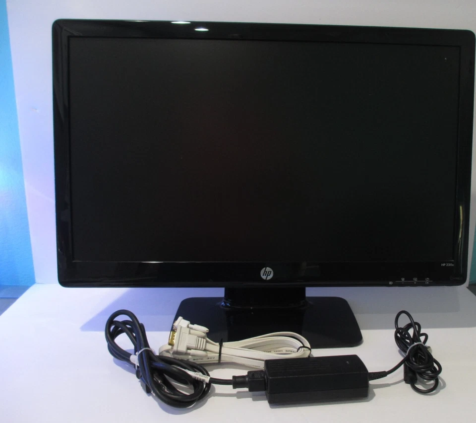 HP 2311X Monitor Full HD 23 in Screen HDMI VGA DVI LED Desktop Black EXCELLENT - Image 3 of 4