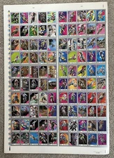 Vintage 1991 Hi Flyers Champs Motocross Cards Uncut Sheet Set