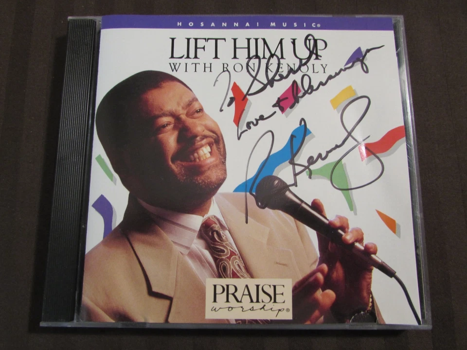 Lift Him Up With Ron Kenoly 14 Trk Hand Autographed 1992 CD Praise & Worship OOP - Image 4 of 4