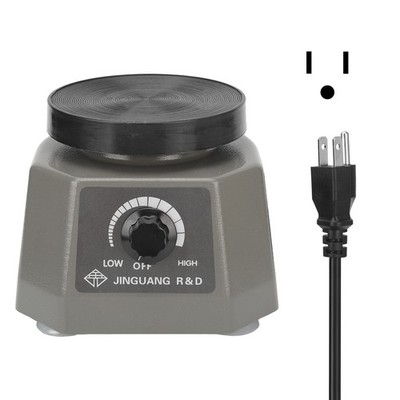 US Plug 110V Dental Laboratory Vibrator Shaker Round Plate Speed Adjust Dental P