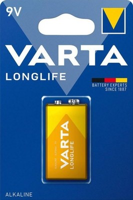 VARTA Batterie, Longlife Extra , E-Block 9V Pack 1 Stück
