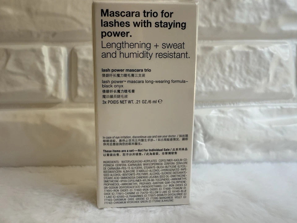 3x Clinique Lash Power Mascara Long-Wearing Formula, 01 BLACK ONYX, Full, NIB - Image 2 of 4