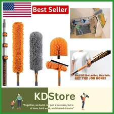 20-Foot High  Duster Kit with Telescopic Pole – Effortless Ceiling & Corner C...