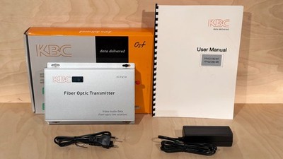 KBC Networks FPVG2-DB2-MT Fiber Optic Transmitter 2-Channel Video Data Multimode