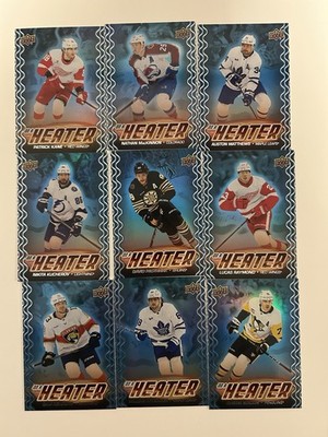 2024-25 Upper Deck Series 2 Lot of 9 on a Heater Matthews MacKinnon Nylander